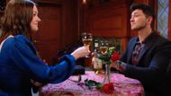 Stephanie and Alex enjoy a Valentine's Day dinner on Days of our Lives | Image: Peacock